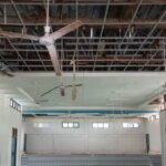 Kondisi dalam bagian gedung Nasional Muara Sabak.